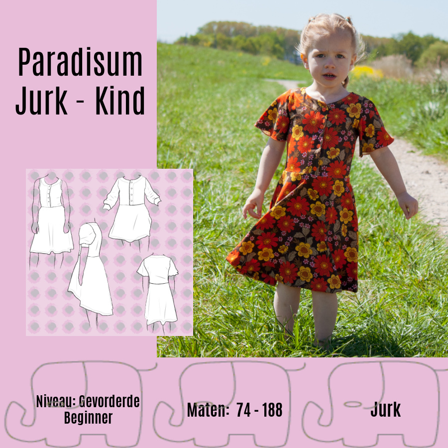 Patriottisch Spaans Snikken Paradisum Jurk Kind – Nederlands - Sofilantjes Patterns